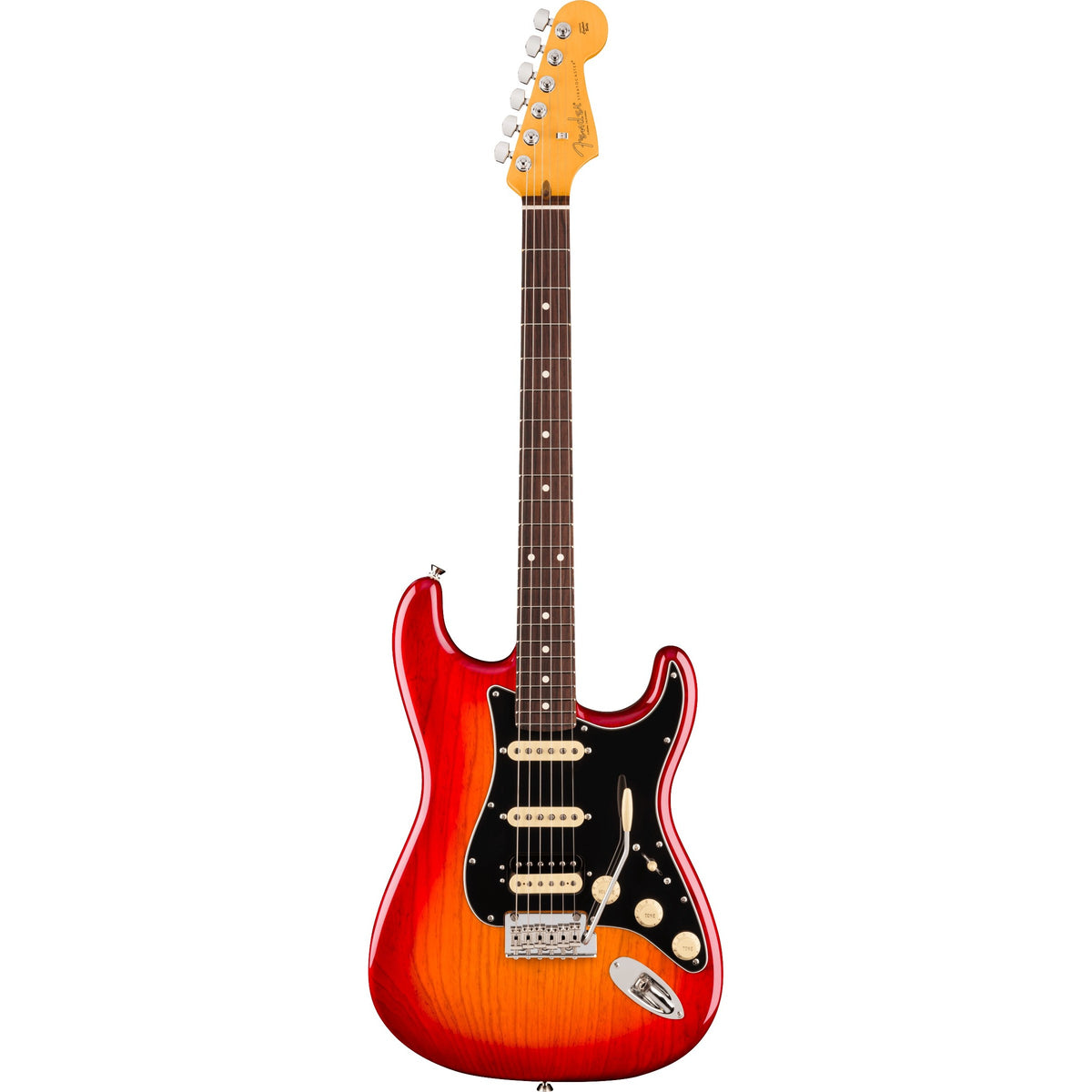 Fender American Professional Stratocaster HSS Electric Guitar, Rosewood Fingerboard - Aged Cherry Burst