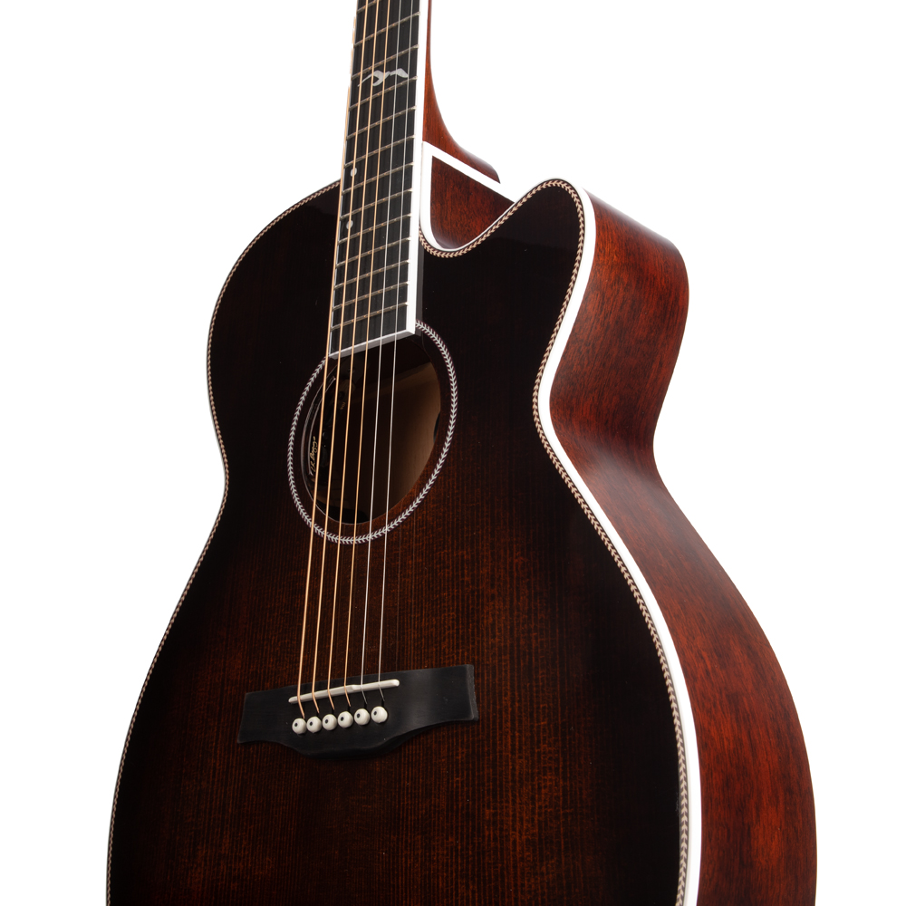 Seagull Artist Mosaic Concert Hall CW GT Anthem EQ - Bourbon Burst - New