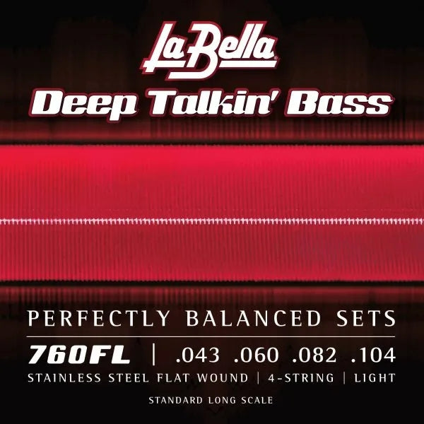 La Bella DEEP TALKIN’ BASS Stainless Steel Flat Wound Bass Guitar String