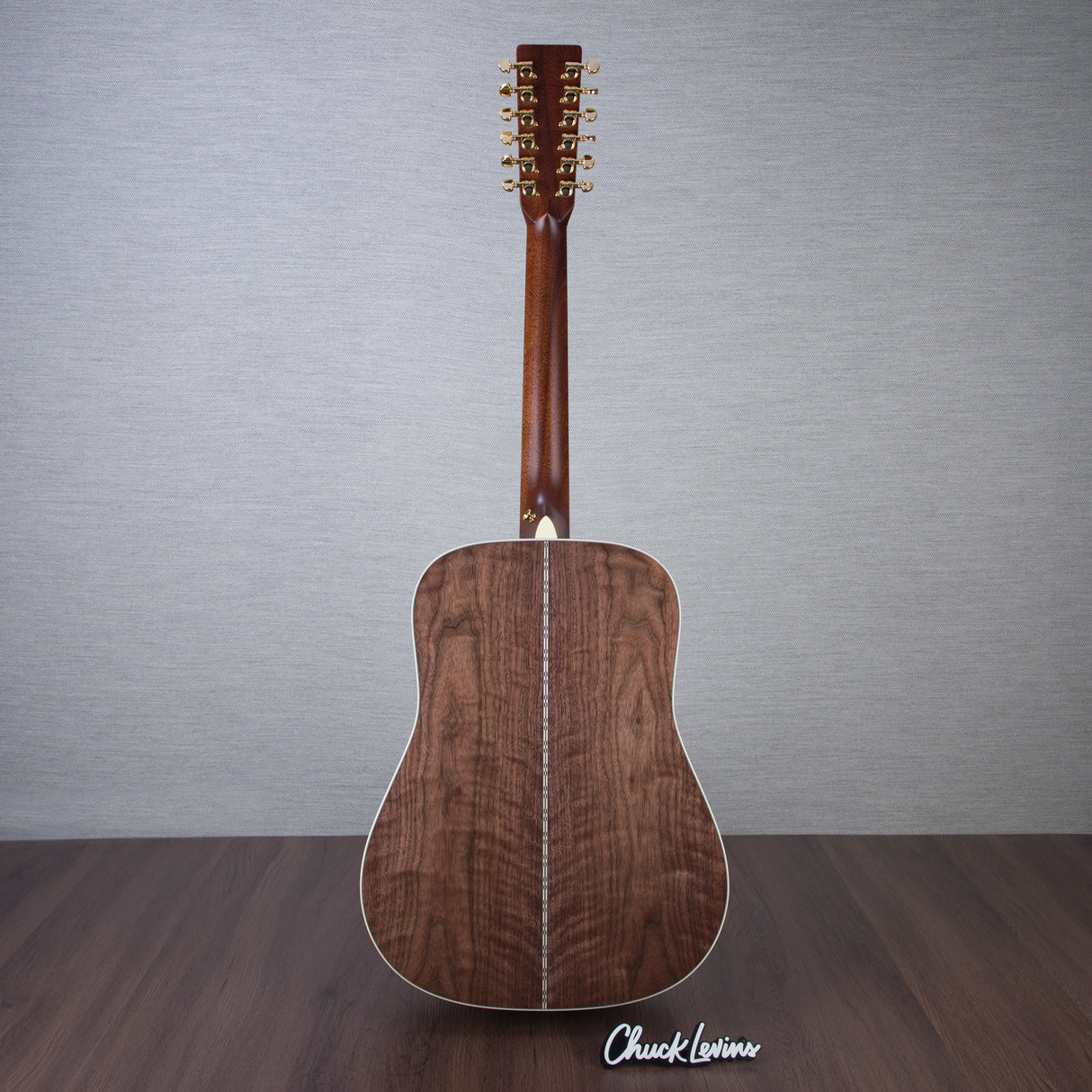Martin Custom Shop D-28 Style Black Walnut/Italian Alpine Spruce Fishman Matrix VT 12-String Acoustic Electric Guitar - CHUCKCSCLUSIVE - #M2880834