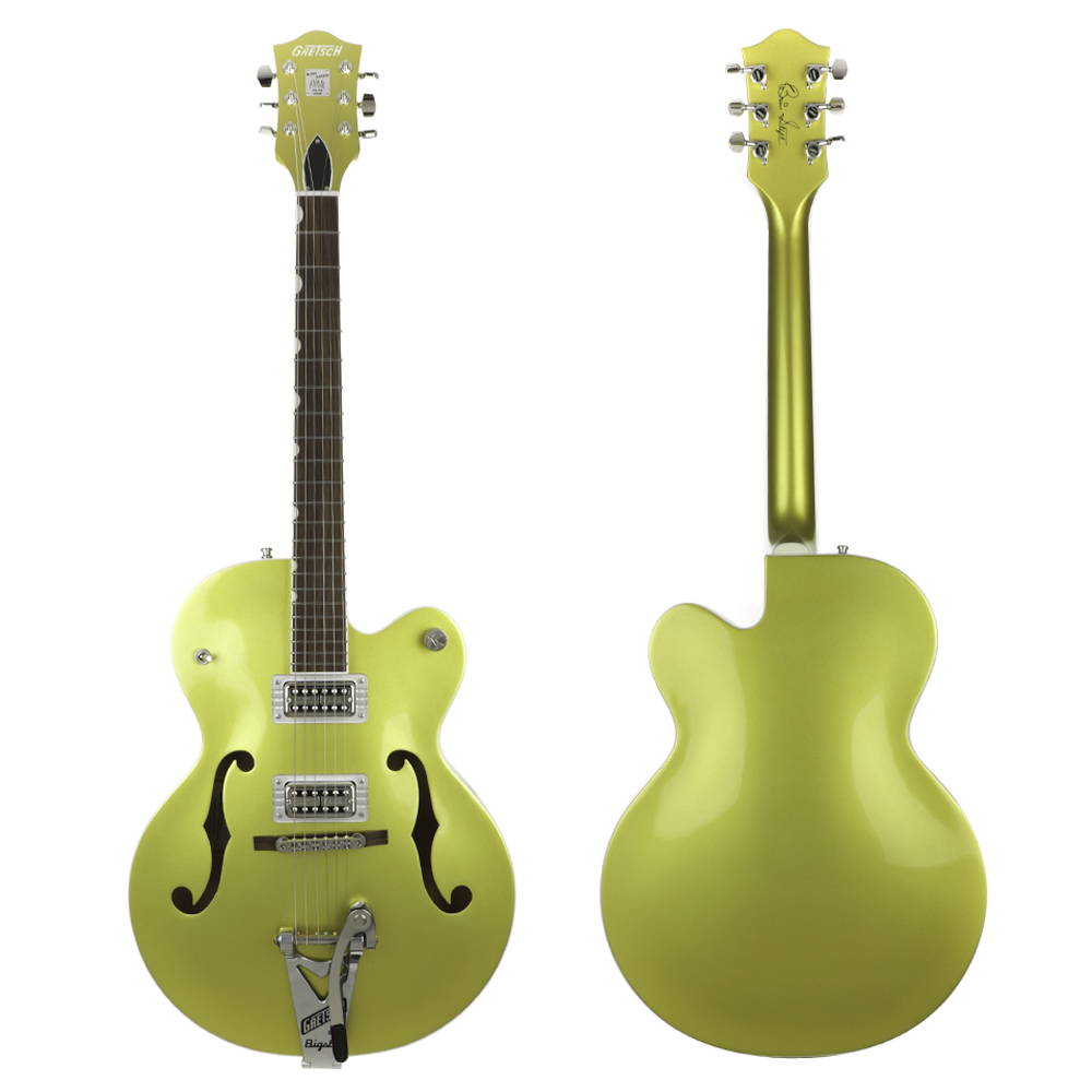 Gretsch G6120T-HR Brian Setzer Signature Hot Rod Hollow Body With Bigsby - Lime Gold, Rosewood Fingerboard