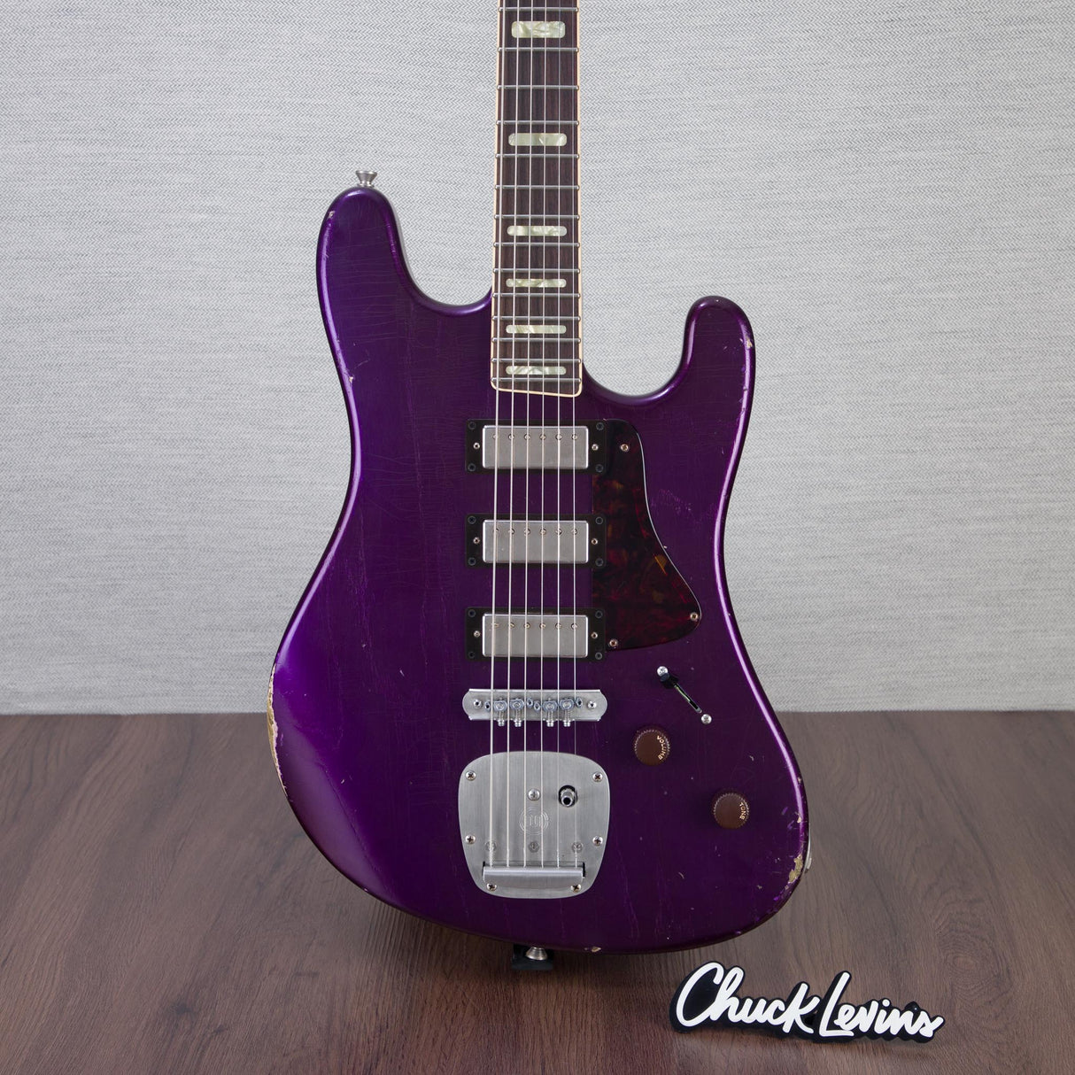 Castedosa Conchers Baritone Electric Guitar - Purple Metallic - #368