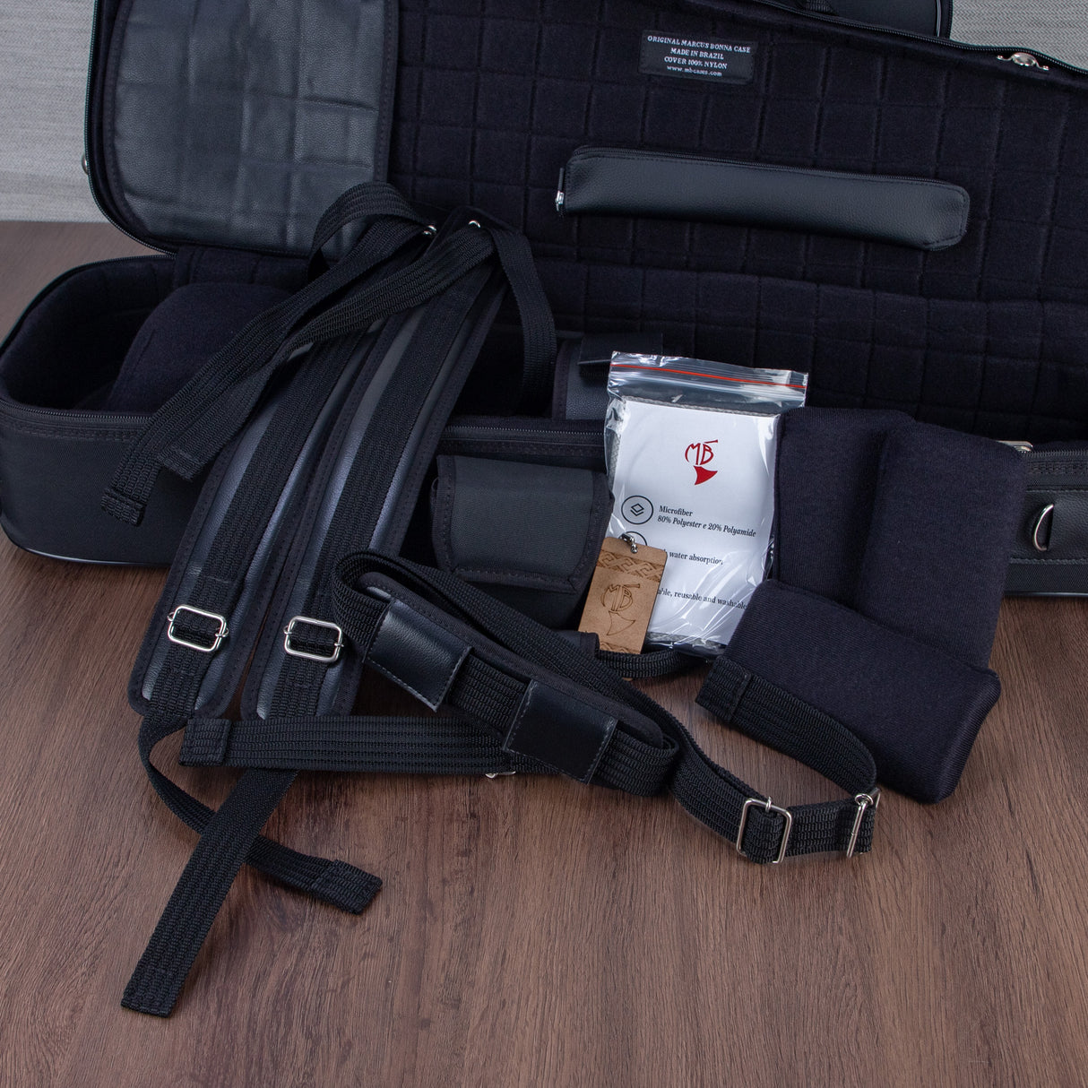 Marcus Bonna Case for Tenor Trombone, Detachable Bell, F Attachment - Black - Preorder