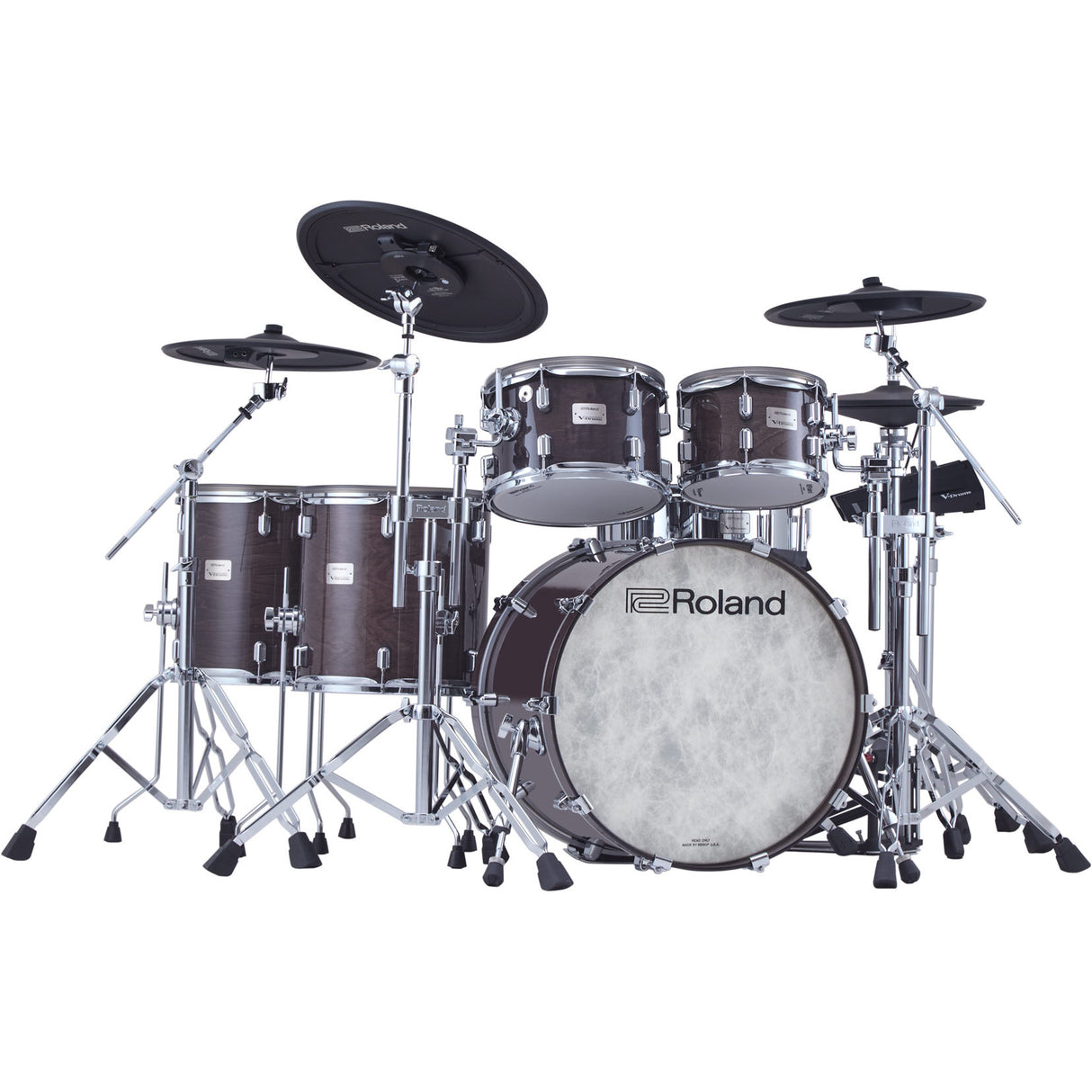 Roland V-Drums Acoustic Design VAD716 Electronic Drum Set - Gloss Ebony