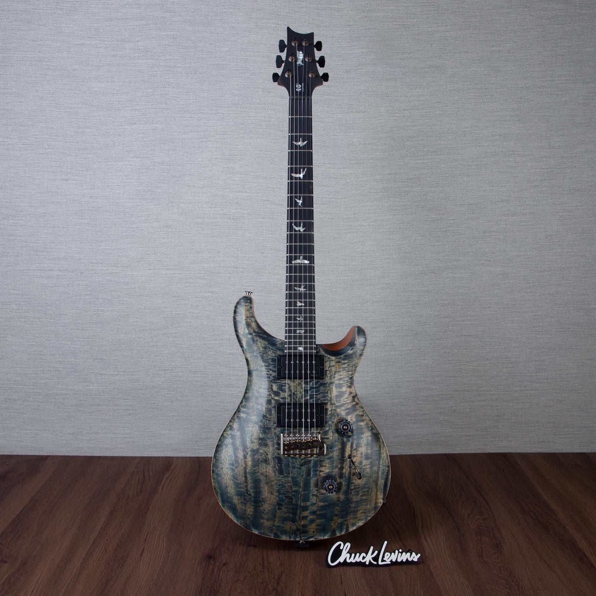 PRS Limited Edition 40th Anniversary Custom 24 Satin Electric Guitar - Faded Whale Blue/Natural Back - #250411979