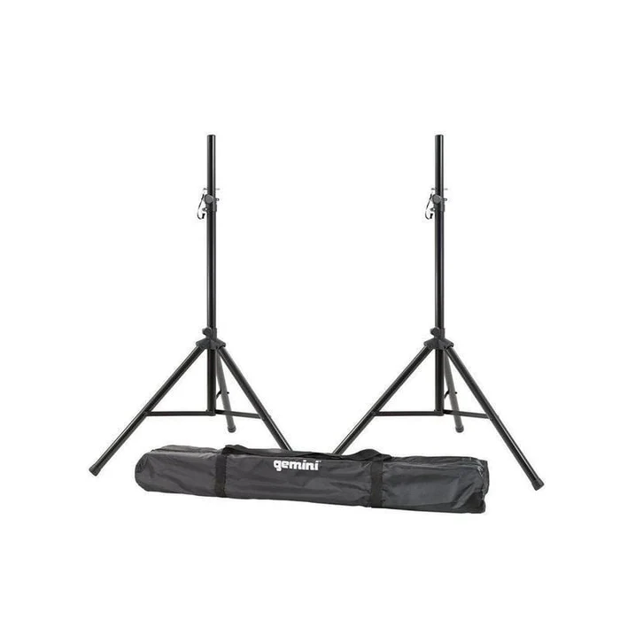 Gemini ST-Pack Heavy Duty Professional Audio Universal DJ Fold-Out Telescoping Tripod Steel Speaker Stands