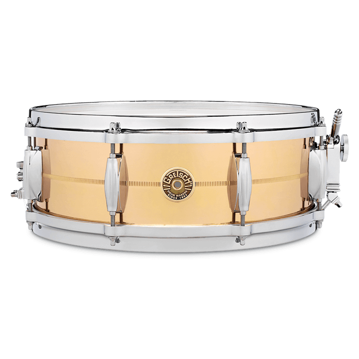 Gretsch USA 5x14 Bronze Shell Snare Drum - Micro-Sensitive Throw-Off