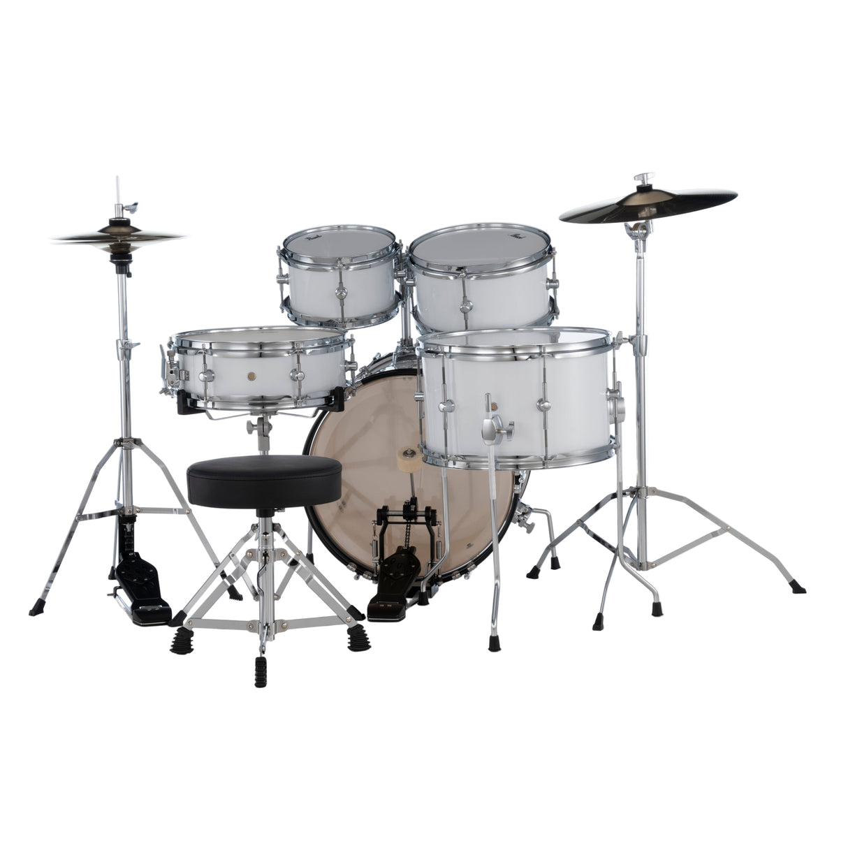 Pearl Roadshow Jr. 5-Piece Complete Drum Kit - Pure White