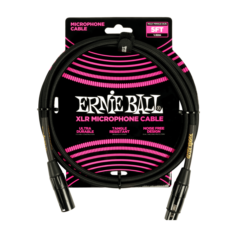 Ernie Ball P06390 Braided Microphone Cable - 5 foot
