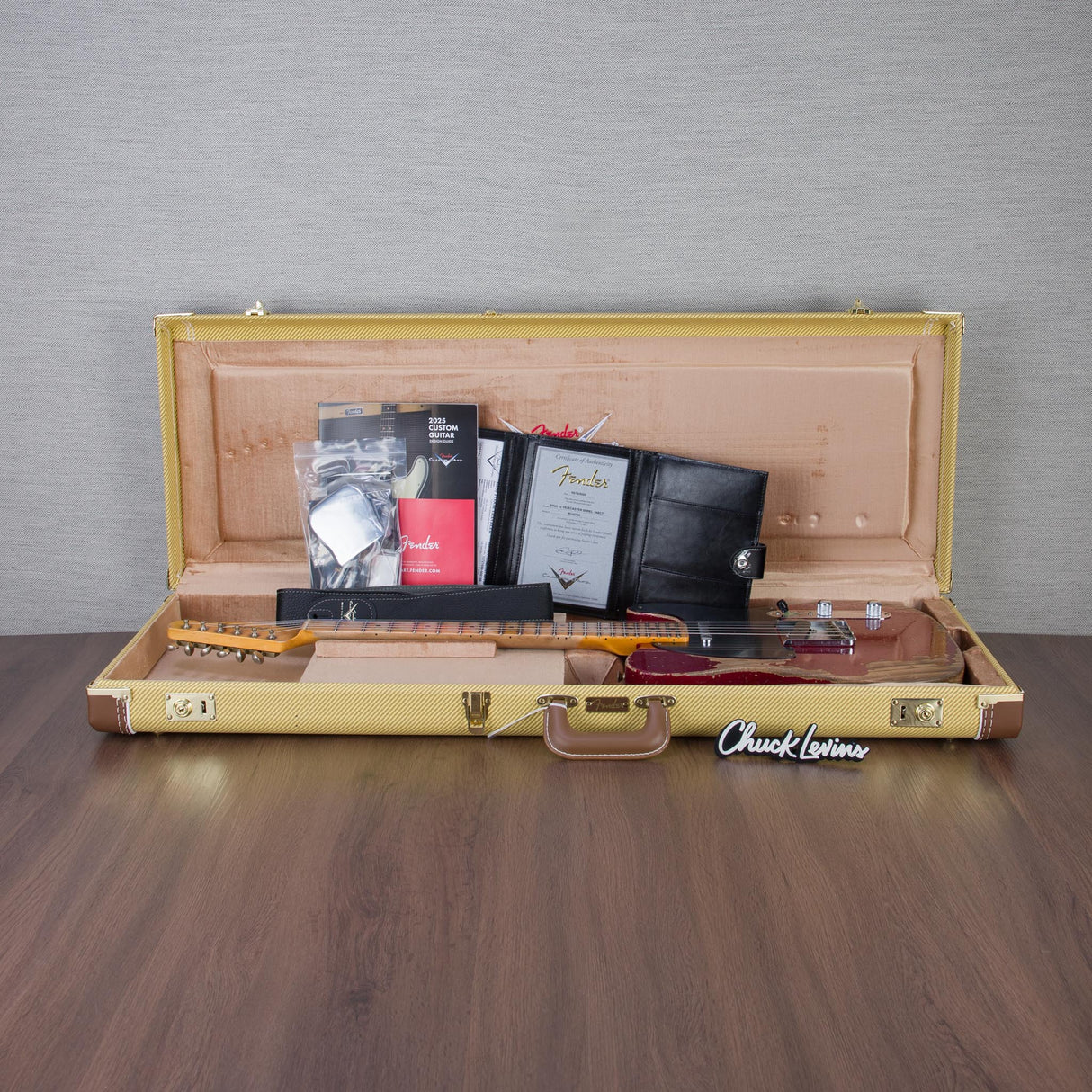 Fender Custom Shop 1952 Telecaster Electric Guitar Super Heavy Relic - Aged Bing Cherry Transparent - #R142796