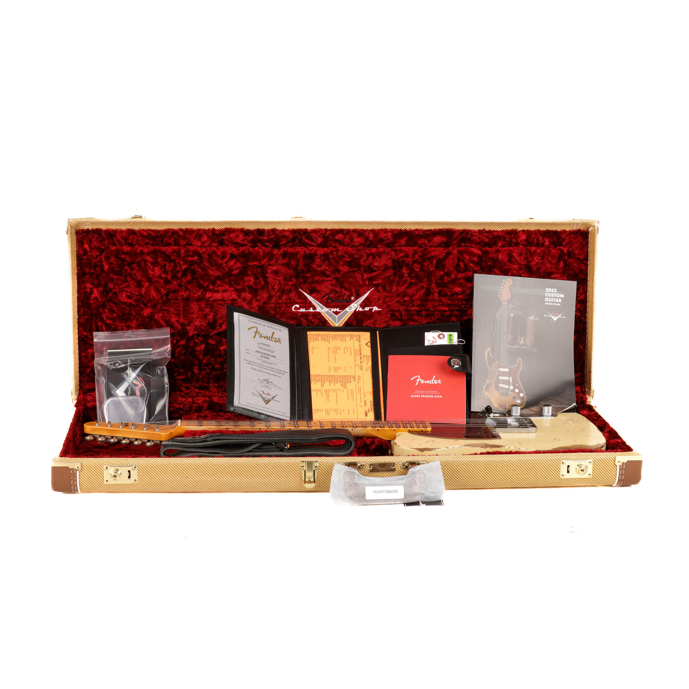 Fender Custom Shop 1950 Esquire Heavy Relic Guitar - Aged Vintage White - CHUCKSCLUSIVE - #R123842