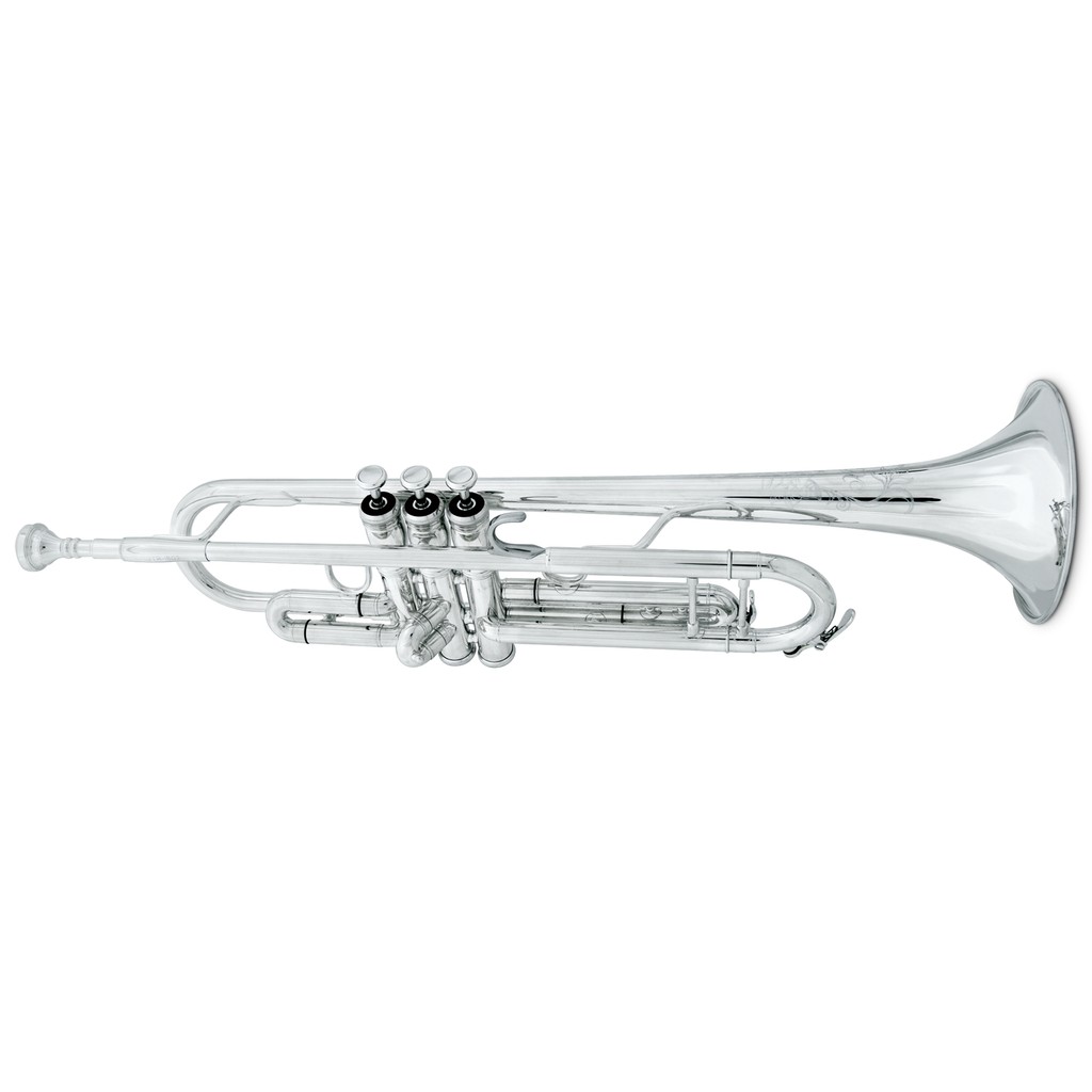 XO Brass 1602RS-R Bb Yellow Brass Trumpet - Silver Plated