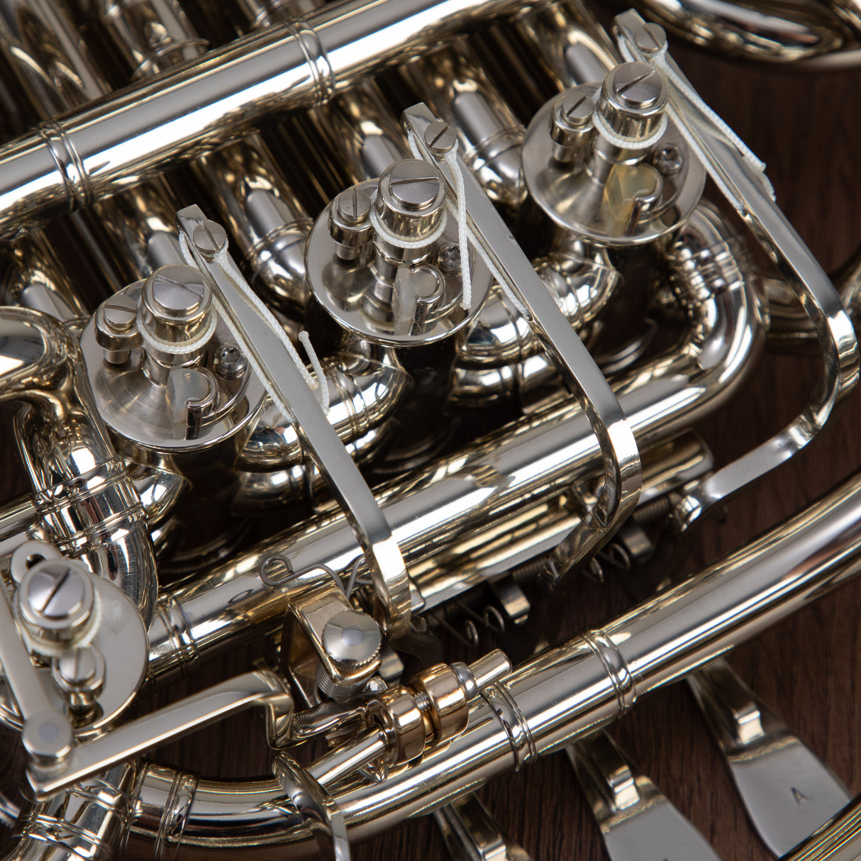 Hans Hoyer 6802NSA Heritage F/Bb Double French Horn - String Linkage, Nickel Silver Finish