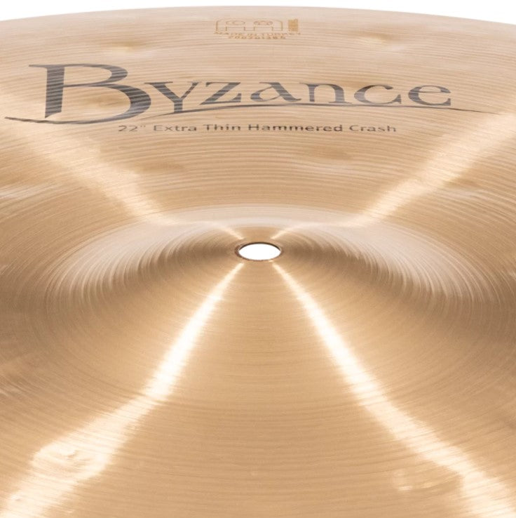 Meinl 22-Inch Byzance Traditional Hammered Crash Cymbal - Extra Thin