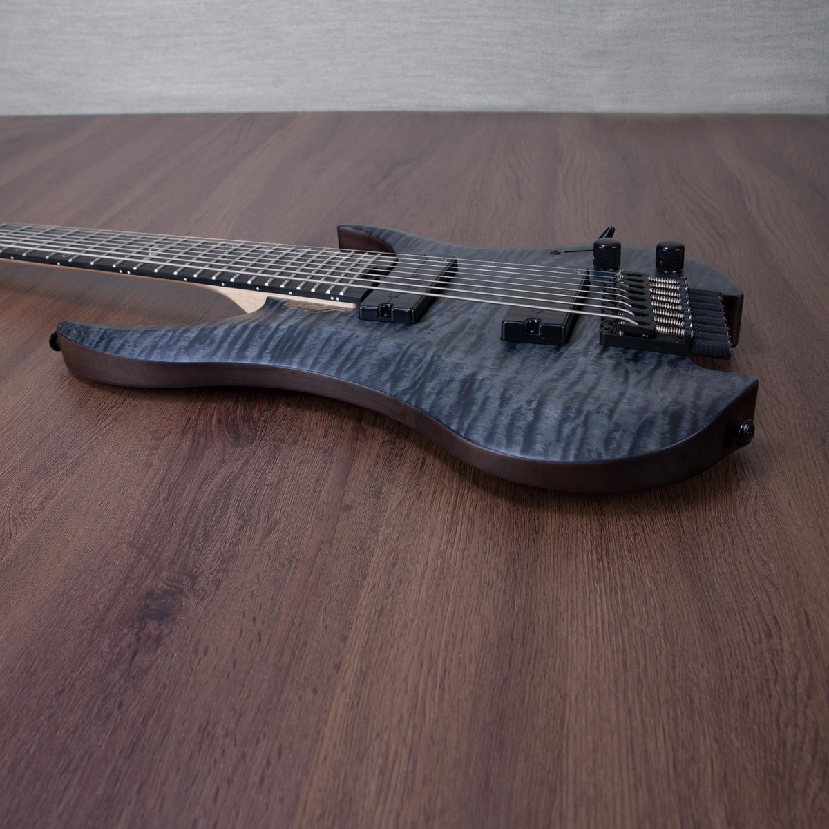 Legator Ghost Super Shred Multiscale 8-String Electric Guitar - Satin Black Flame - #IM25060482 - Mint, Open Box