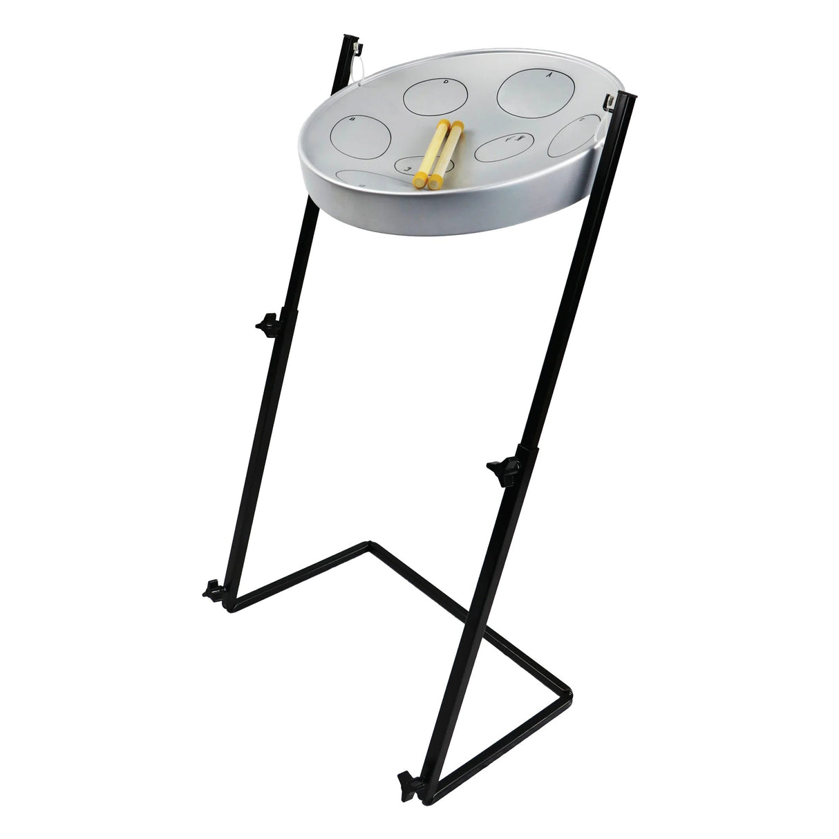 Panyard Jumbie Jam W1158 Steel Drum with Z-Stand - Silver