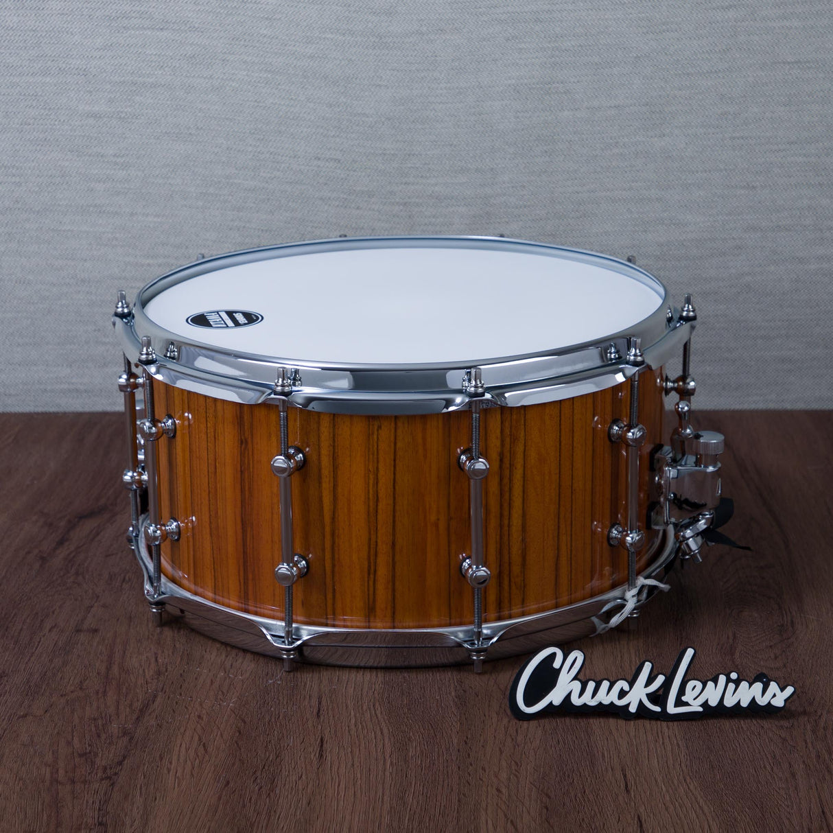 Tama 7 x 14-Inch S.L.P. G-Maple Snare Drum - Gloss Natural Zebrawood