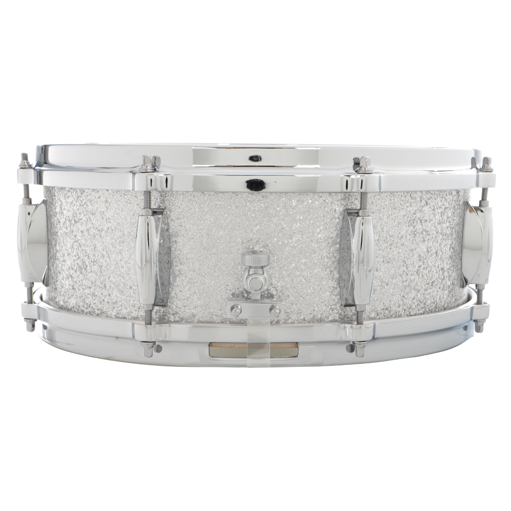 Gretsch 5 x 14" USA Custom Snare Drum - Silver Sparkle Nitron, 8-Lug Micro-Sensitive