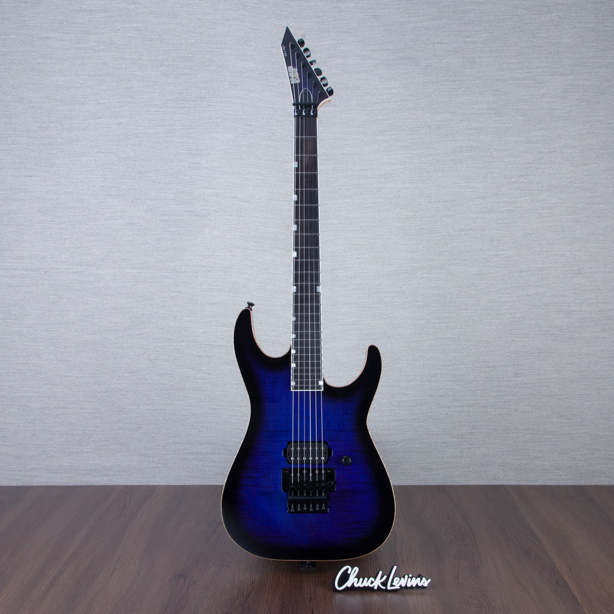 ESP USA M-1 DX FR Electric Guitar - Dark Blue Sunburst - #US24257 - Mint, Open Box