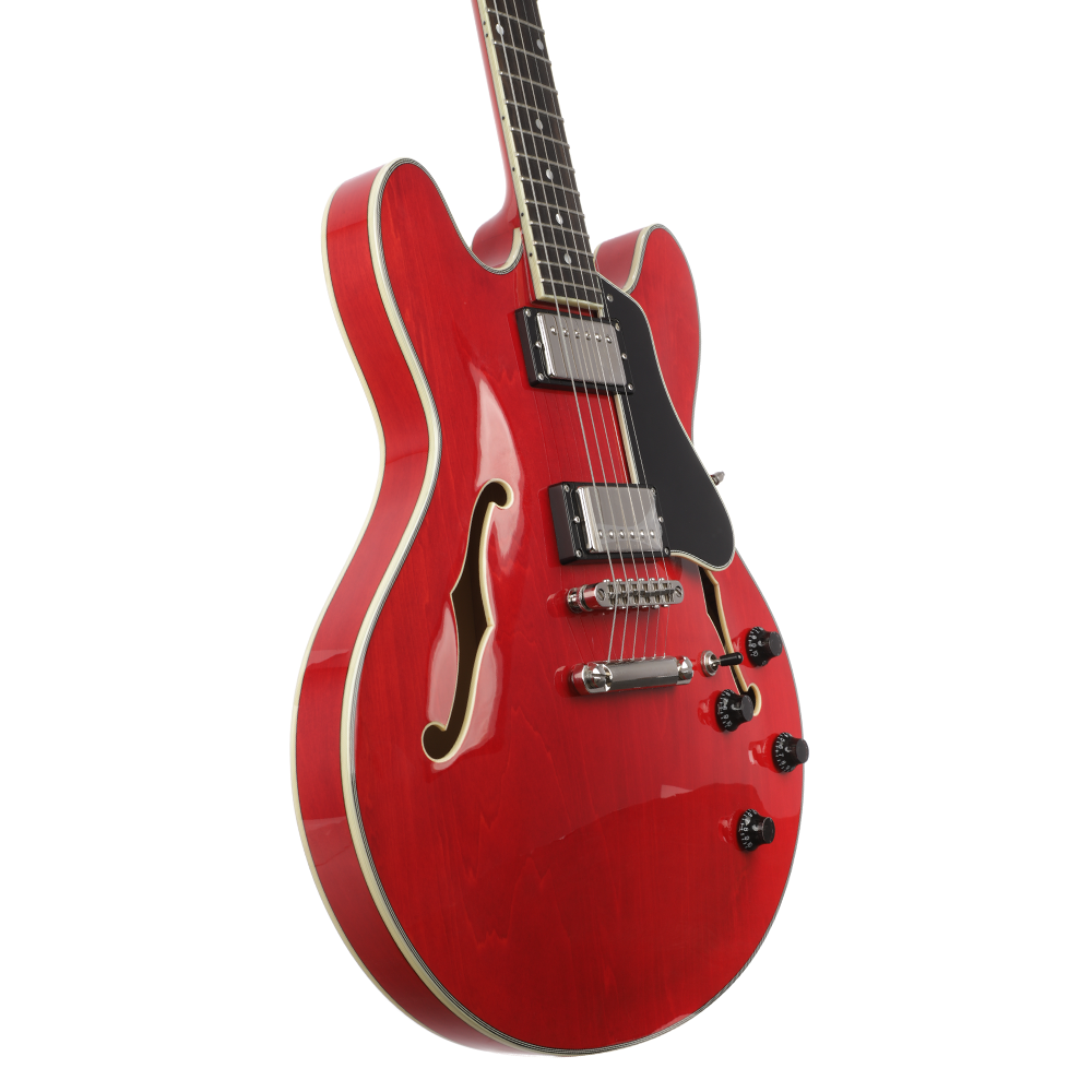 Eastman T386 Thinline Semi-Hollow Guitar - Red - New