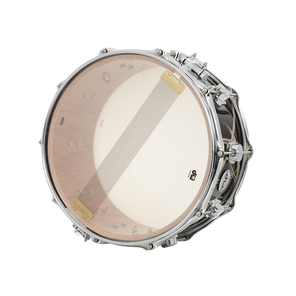 DW 6.5 x 14-Inch Collector's Pure Oak Snare - Smoke Glass Contrail - New