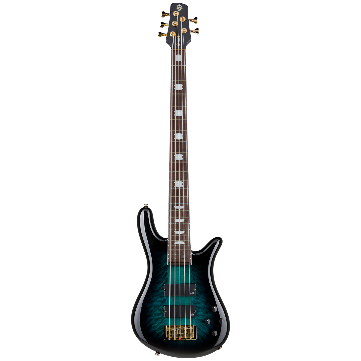 Spector ICON NS-5 Neck-Through Series 5-String Bass Guitar - Black and Blue