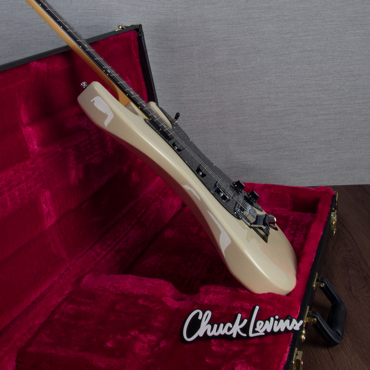 Lerxst Alex Lifeson Signature Electric Guitar with Floyd Rose - Limelight Cream - #24309104