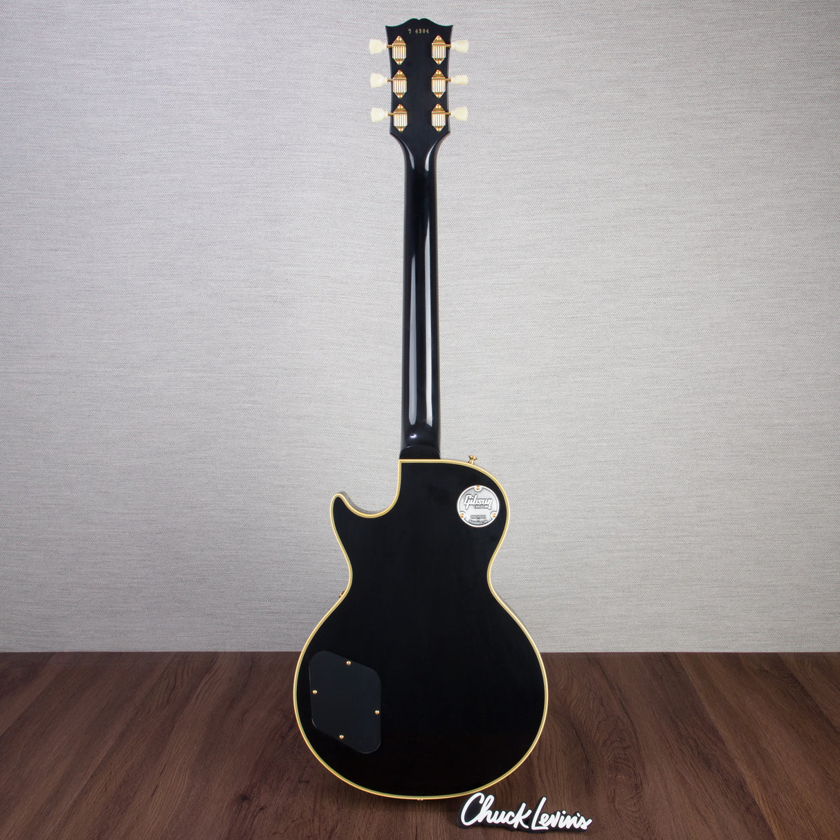 Gibson Custom Shop 1957 Les Paul Custom 3-Pickup Reissue Electric Guitar - Ebony - #74304
