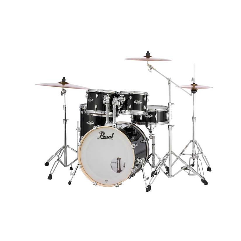Pearl Drums Export 5-Piece Shell Pack with Hardware - Jet Black