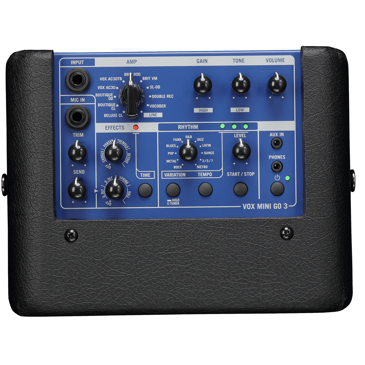 Vox MINIGO3BL 3-Watt Portable Modeling Amp Cobalt Blue