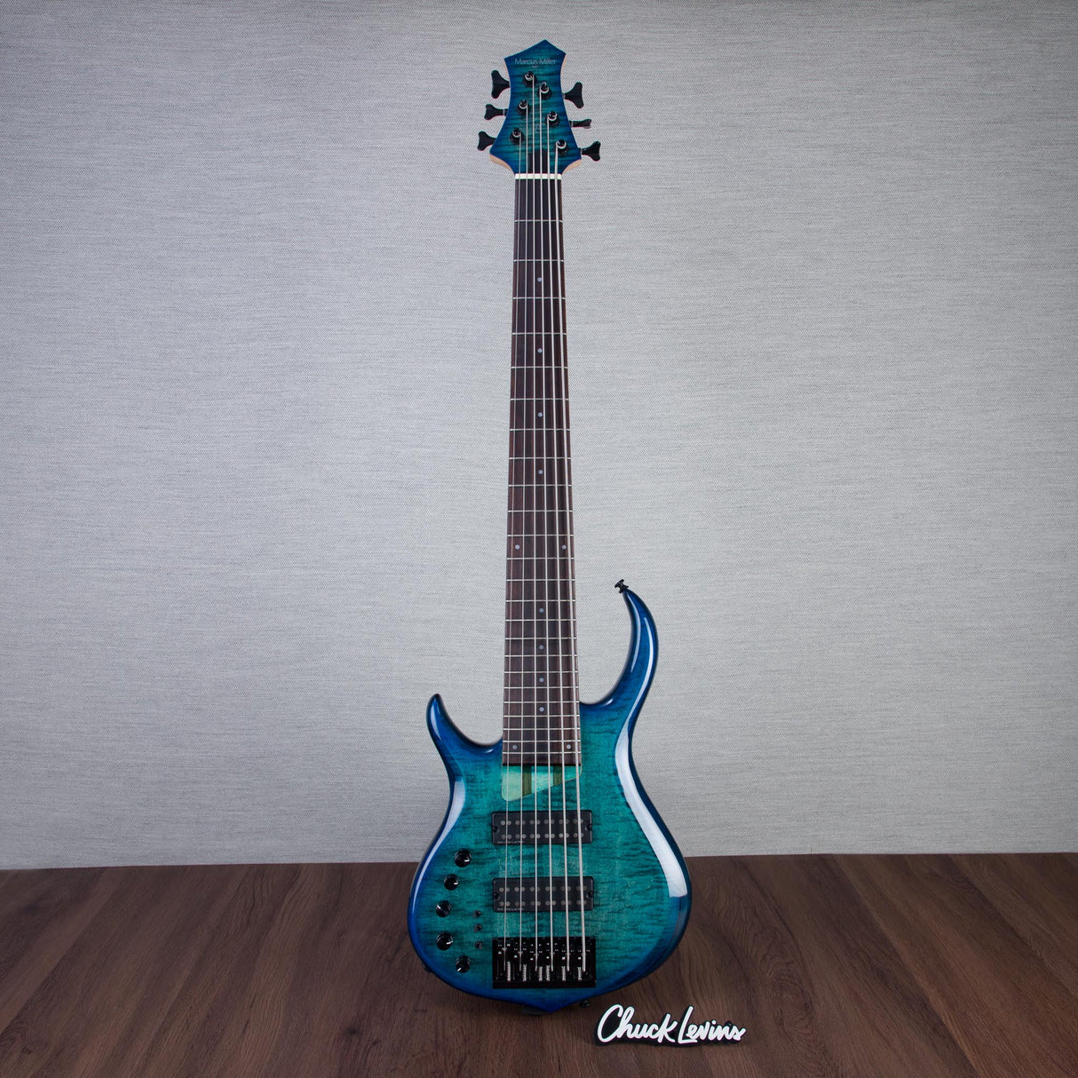 Sire M7-6 Left-Handed 6-String Bass Guitar - Transparent Blue - New