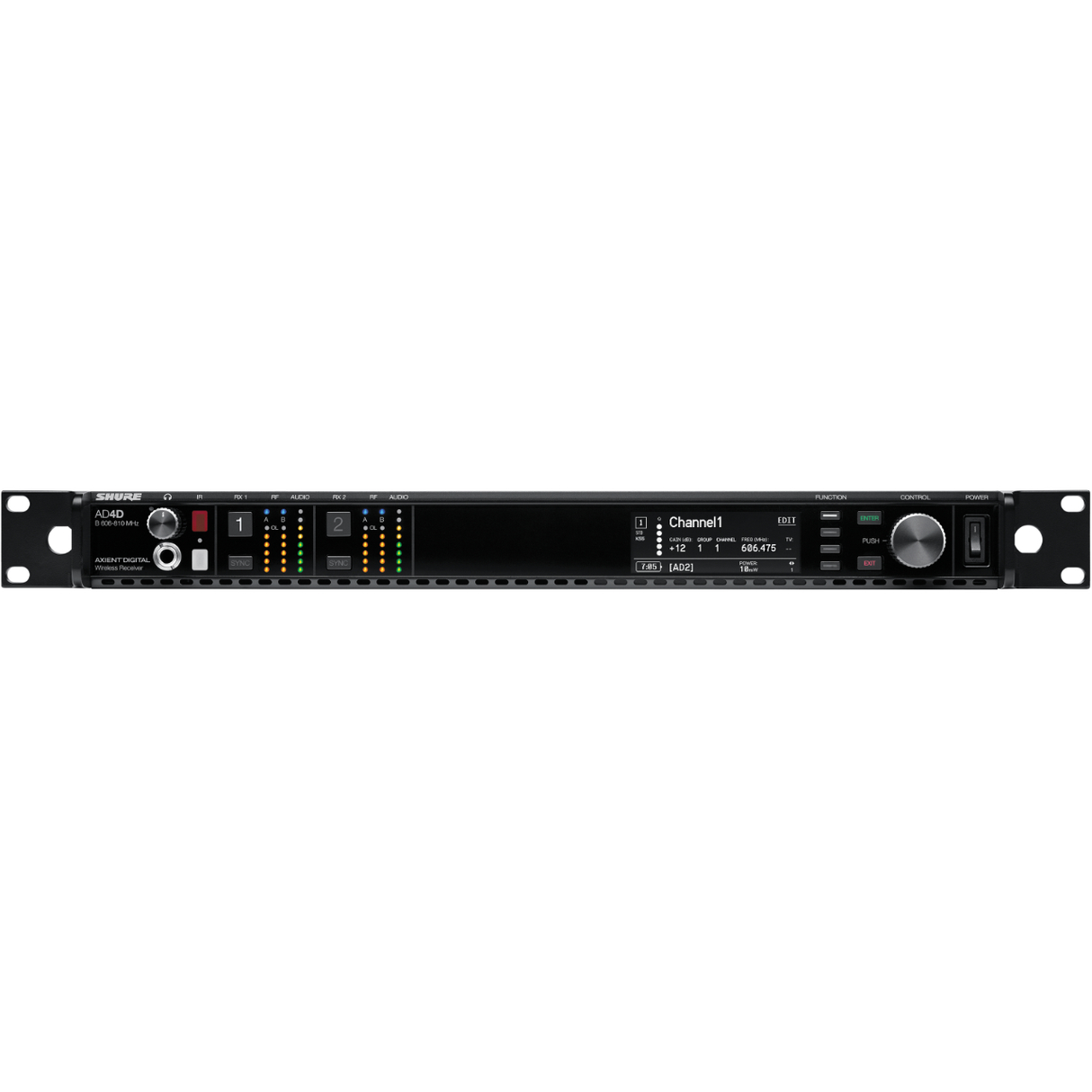 Shure AD4DUS=-A Axient Digital 2-Channel Wireless Receiver - Mint, Open Box