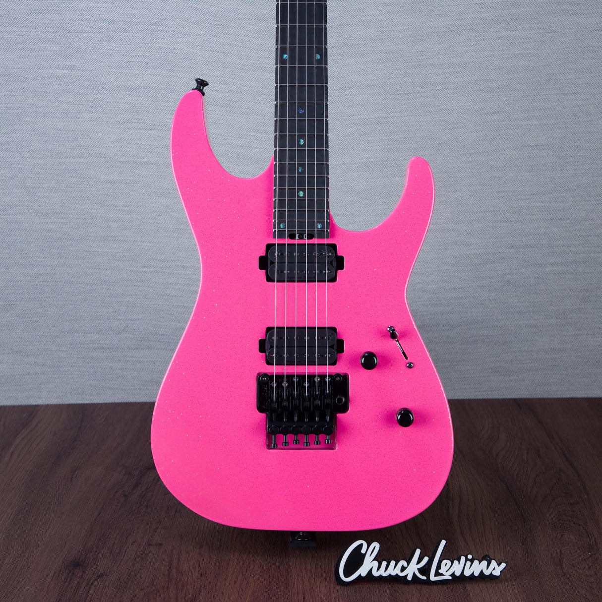 ESP USA M-II FR Electric Guitar - Neon Pink Sparkle - #US24769