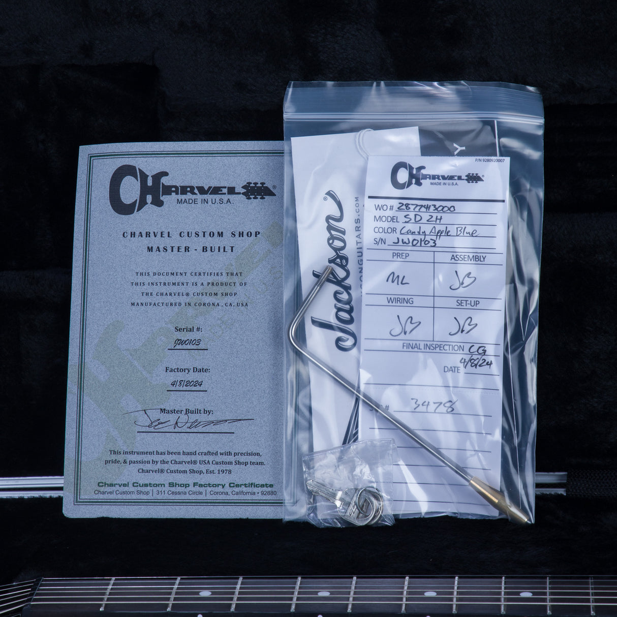 Charvel Custom Shop San Dimas 2H Masterbuilt By Joe Williams - Candy Apple Blue - #JW0103