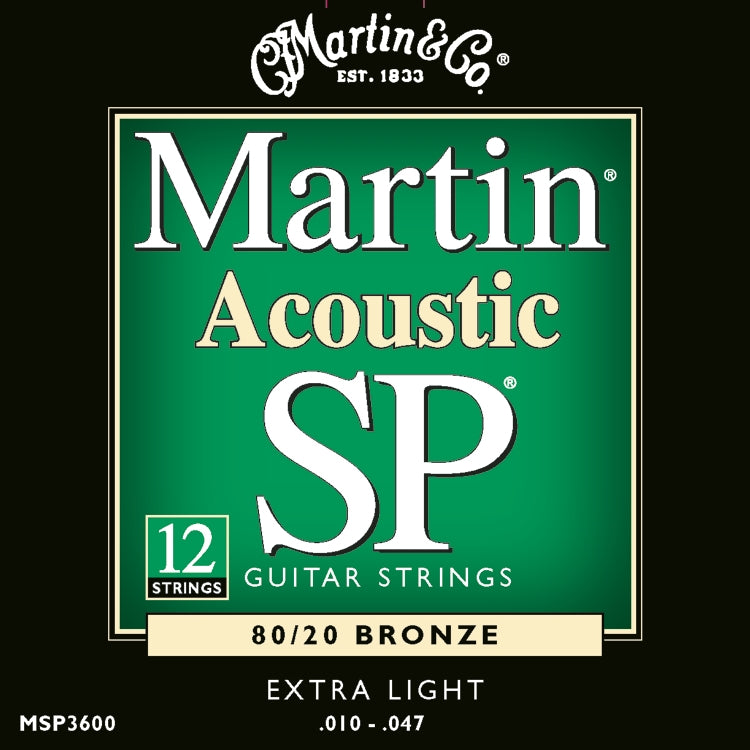 Martin MSP3600 SP 80/20 Bronze Strings, 12 St., Extra Lt.