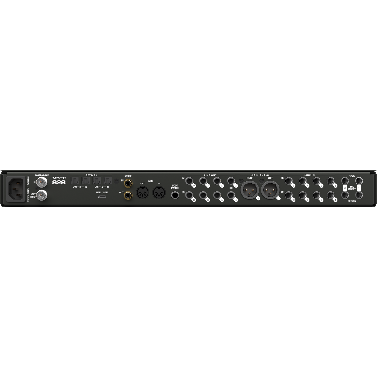 Motu 828 MKV 28x32 USB 3.0 Audio Interface
