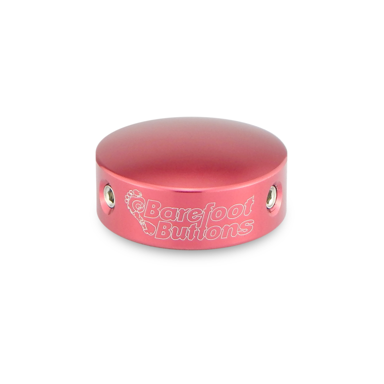 Barefoot Buttons V1 Standard Footswitch Button, Red - For Common 3PDT Switches