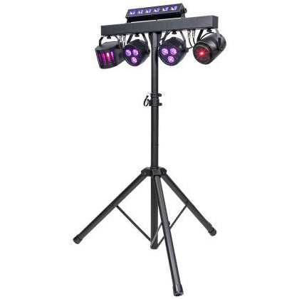 Colorkey Partybar FX Compact All in One Lighting Package with Stand and Bag