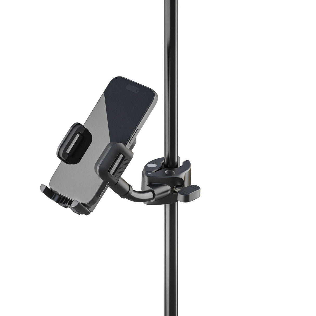 K&M 19761.000.55 Universal Clamp-On Smartphone Holder