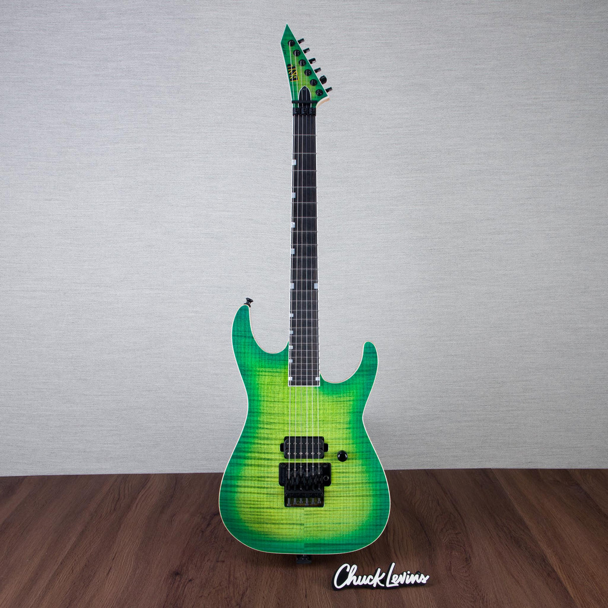 ESP USA M-I DX FR Electric Guitar - Lime Burst - #US25167