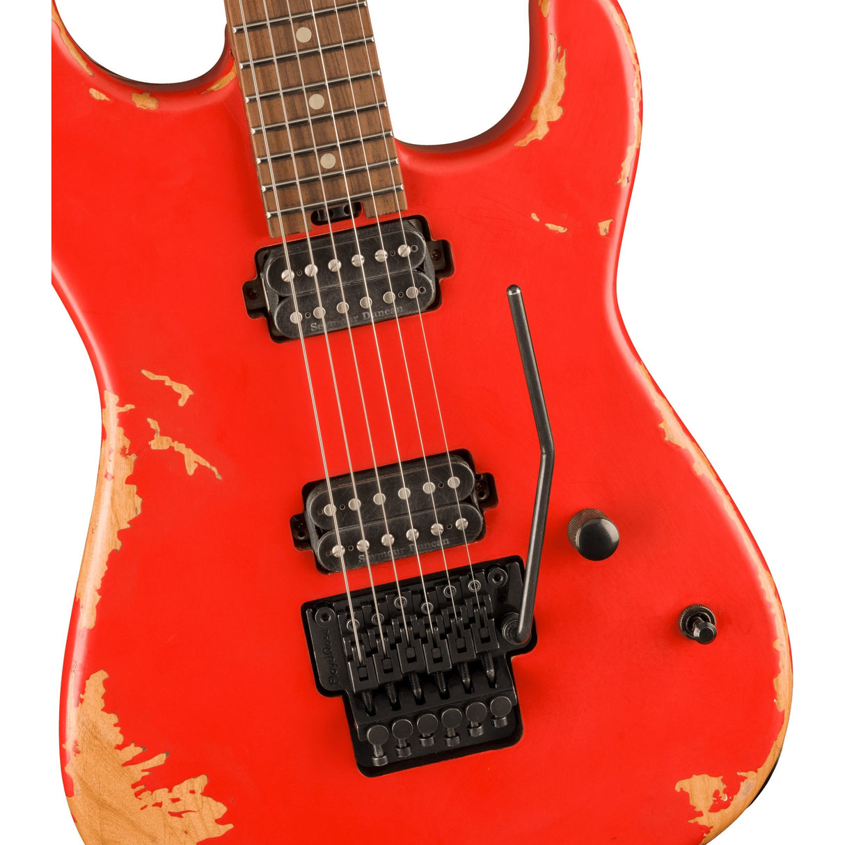 Charvel Pro-Mod Relic San Dimas Style 1 HH FR PF, Pau Ferro Fingerboard - Weathered Orange - Mint, Open Box