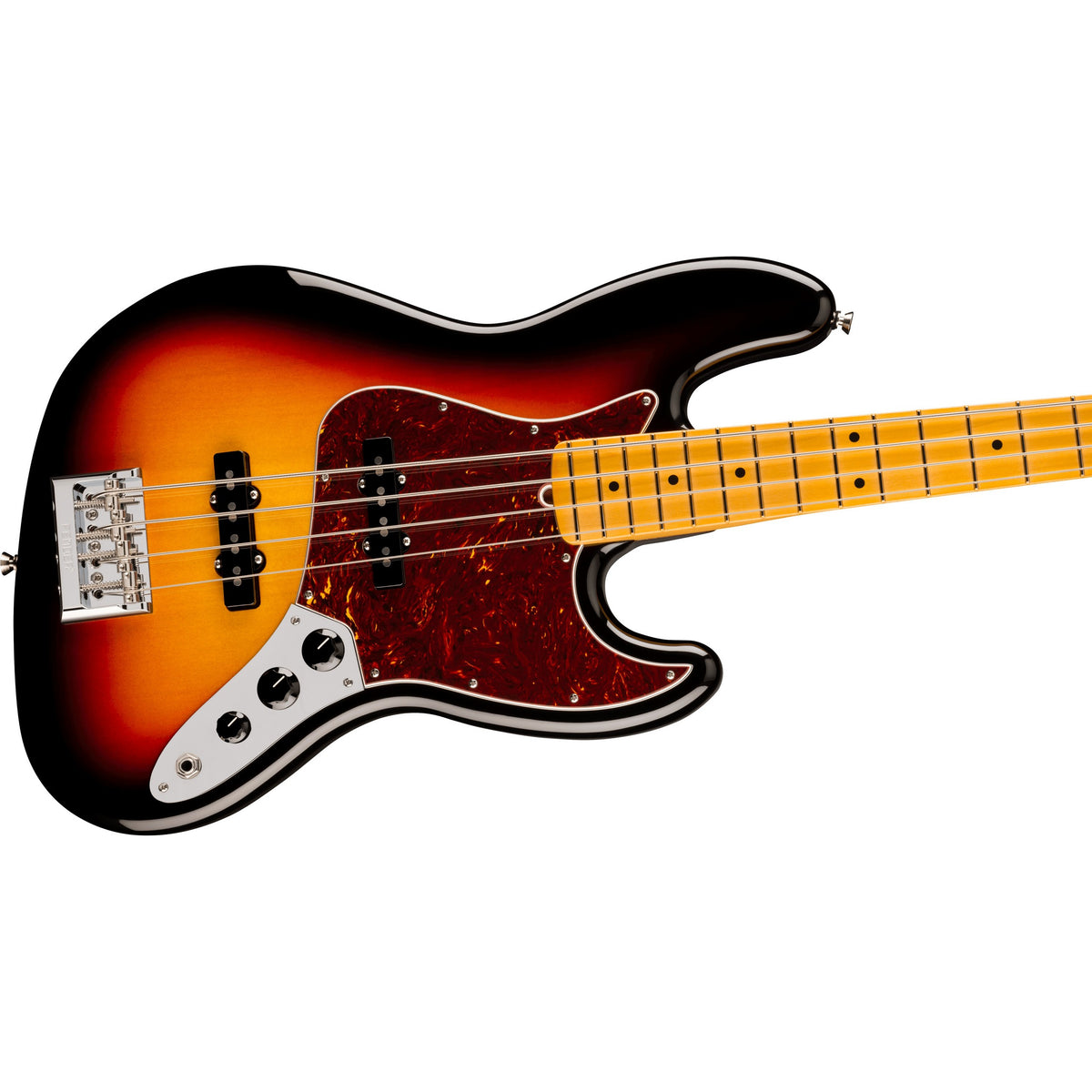 Fender American Professional Jazz Electric Bass Guitar, Maple Fingerboard - 3-Color Sunburst
