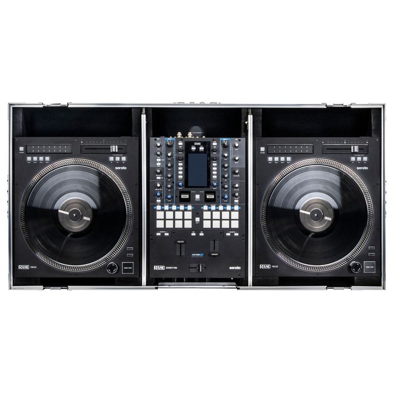 Odyssey Low Profile Rane Twelve and Rane Seventy / Seventy-Two Coffin Flight Case with Glide Platform - New