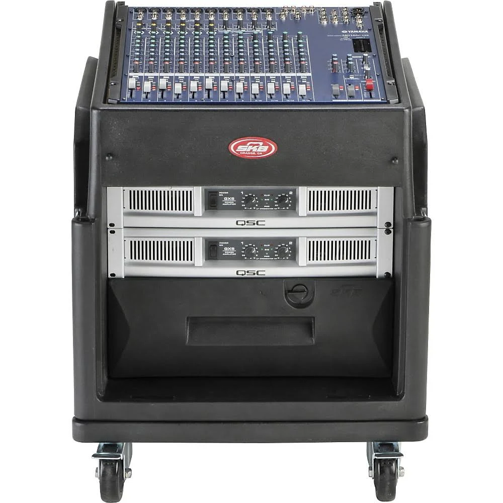 SKB 1SKB19-R1208 12U Top 8U Bottom Gig Rig Mixer Rack Case