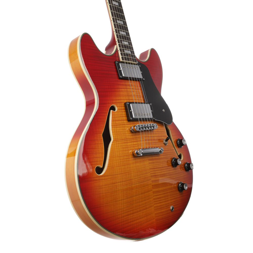 Sire Larry Carlton H7 Semi-Hollow Guitar - Cherry Sunburst - New