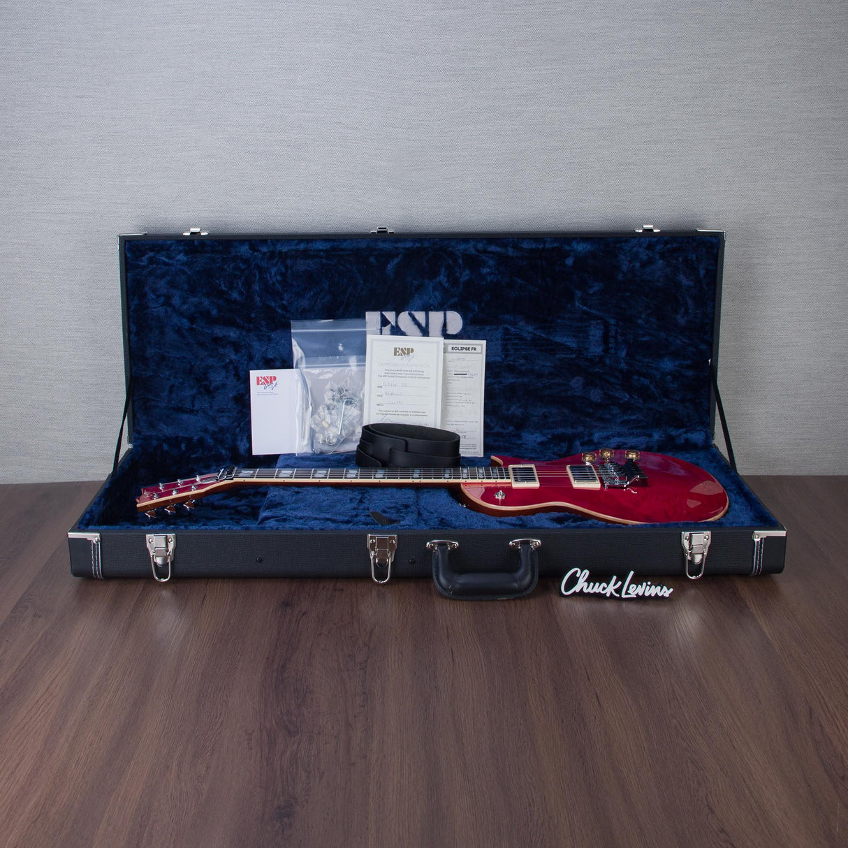 ESP USA Eclipse FR Electric Guitar - Raspberry - #US24795