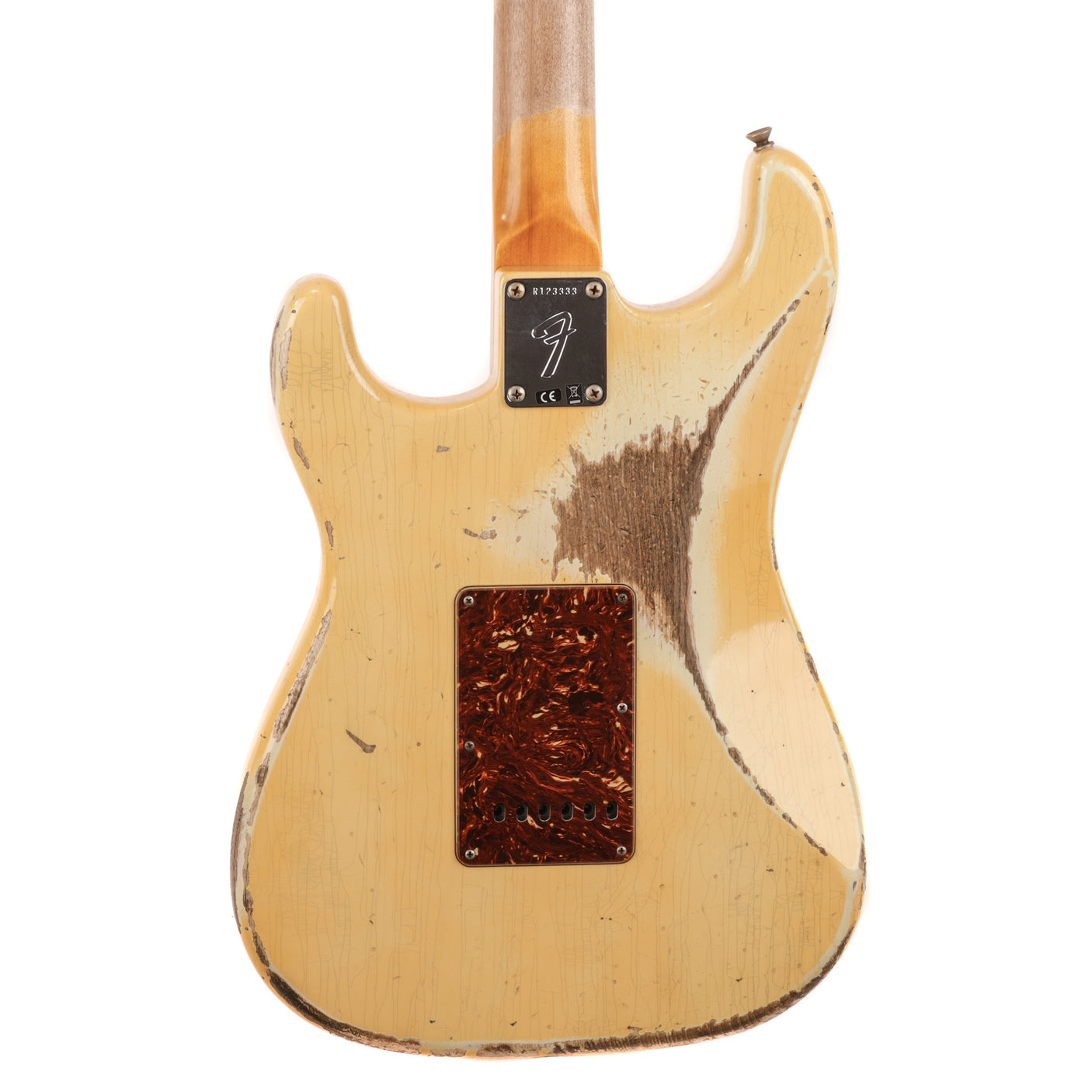 Fender Custom Shop 1969 Stratocaster Heavy Relic Guitar - Aged Vintage White - CHUCKSCLUSIVE - #R123333