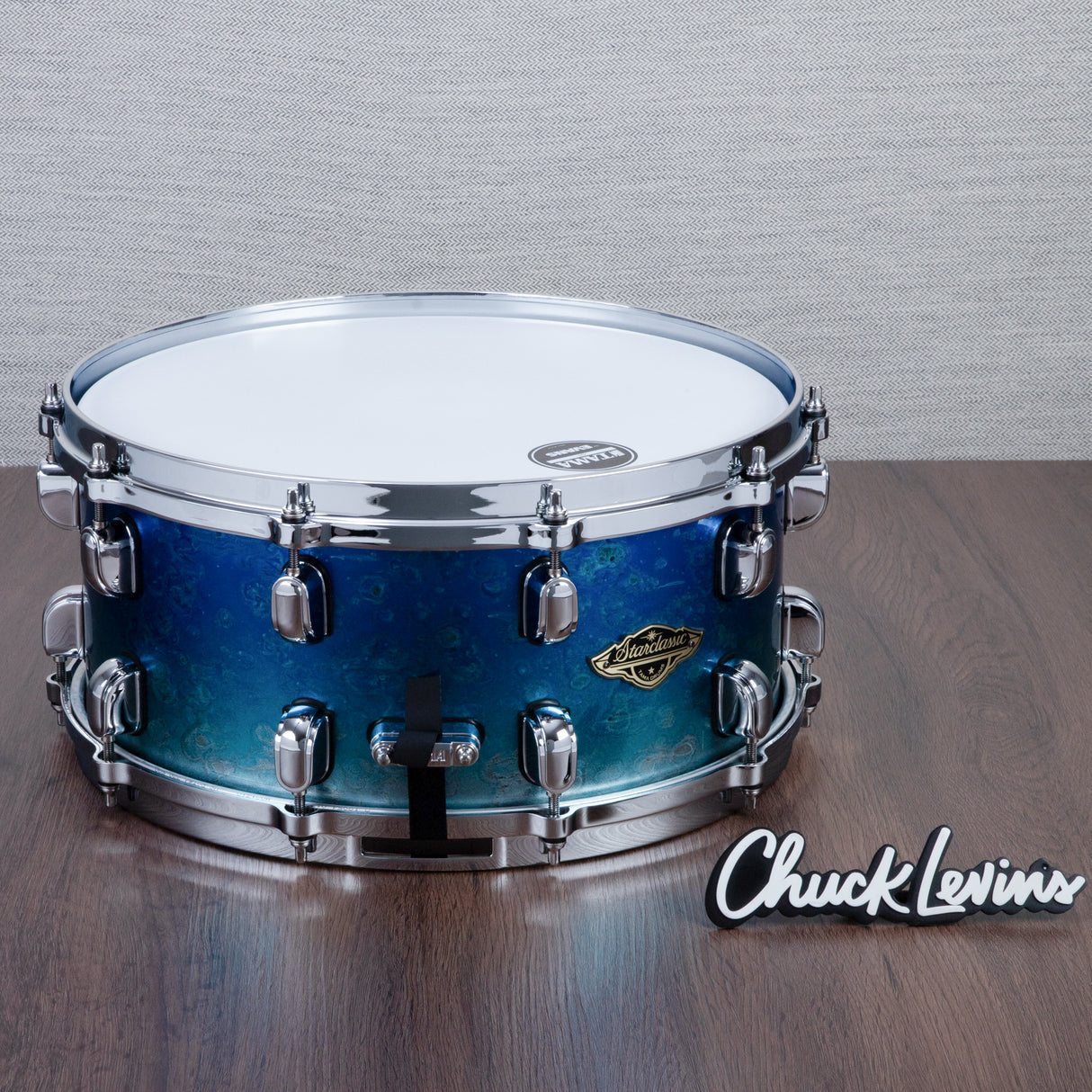 Tama 6.5 x 14-Inch Starclassic Walnut/Birch Snare Drum - Molten Blue Ice Fade