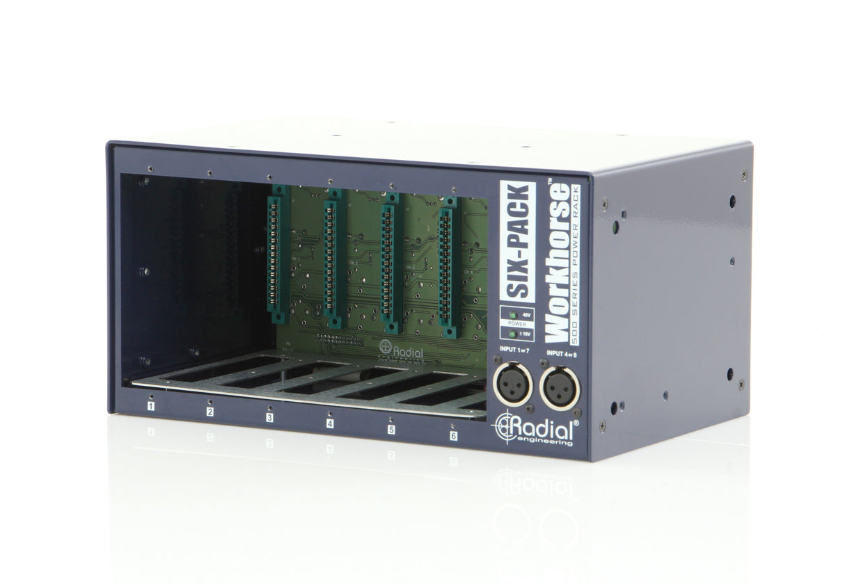Radial Engineering Six-Pack Workhorse 500 Series Power Rack