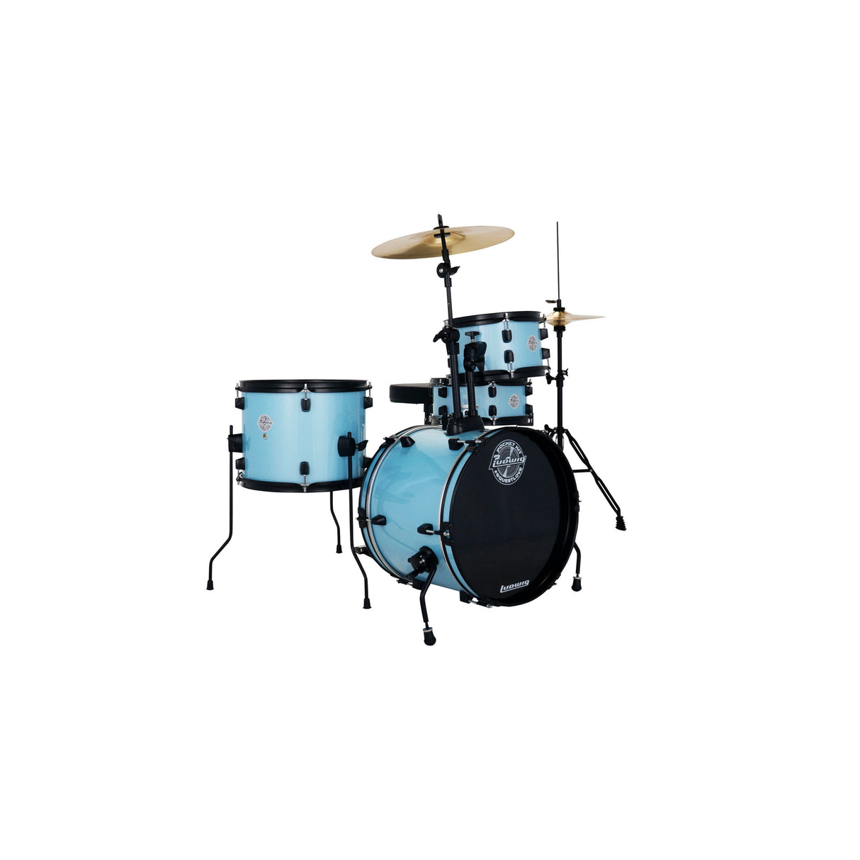 Ludwig Pocket Kit by Questlove- Crystal Blue Sparkle